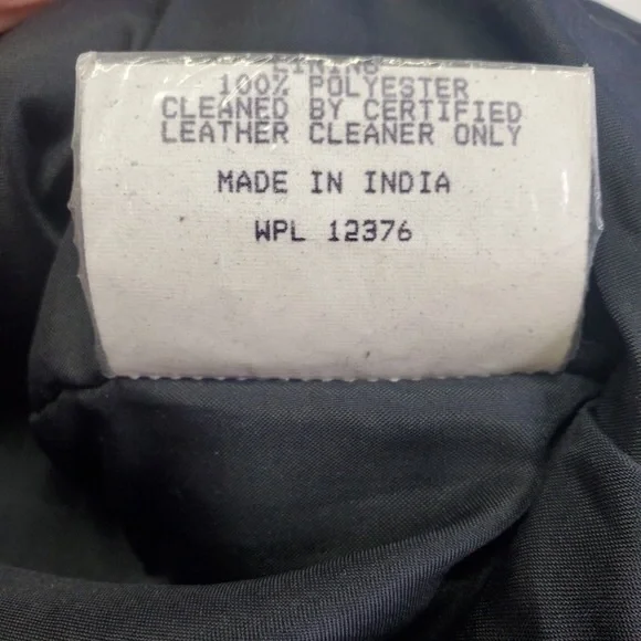 Pioneer Wear Men's Leather Bomber Jacket 100% Lamb Leather Vintage Biker Size L - Picture 5 of 16